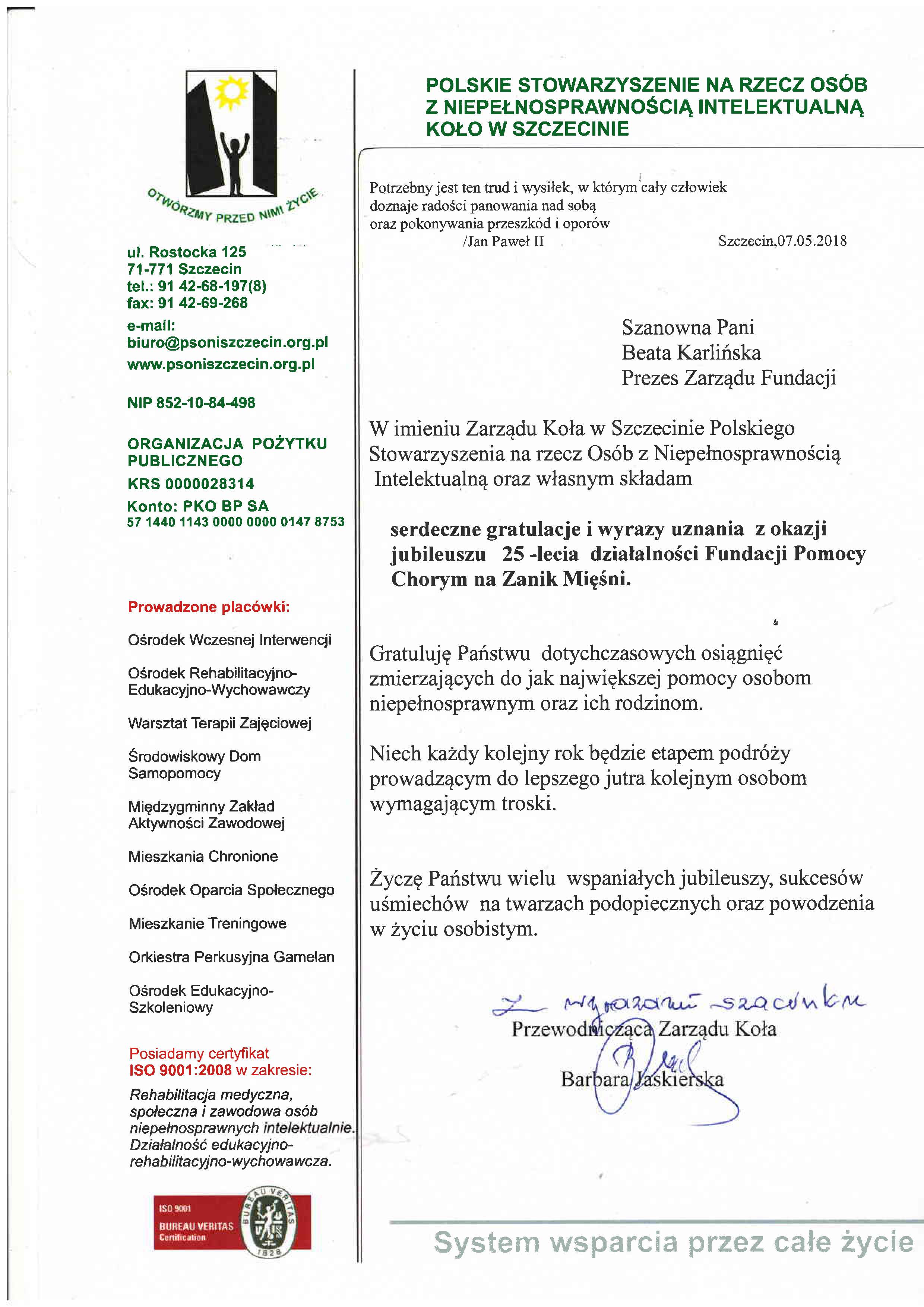 PSONI2018 gratulacje