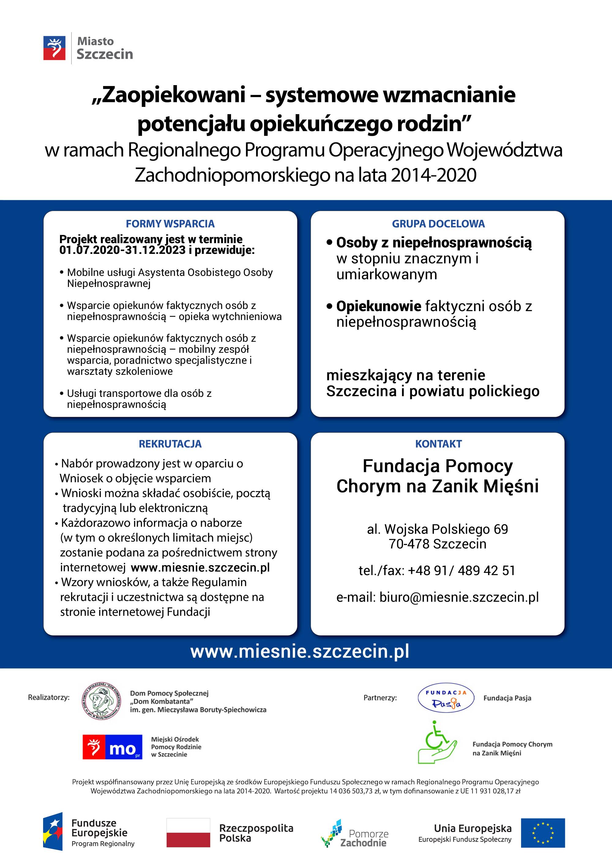 zaopiekowani dzialania plakat